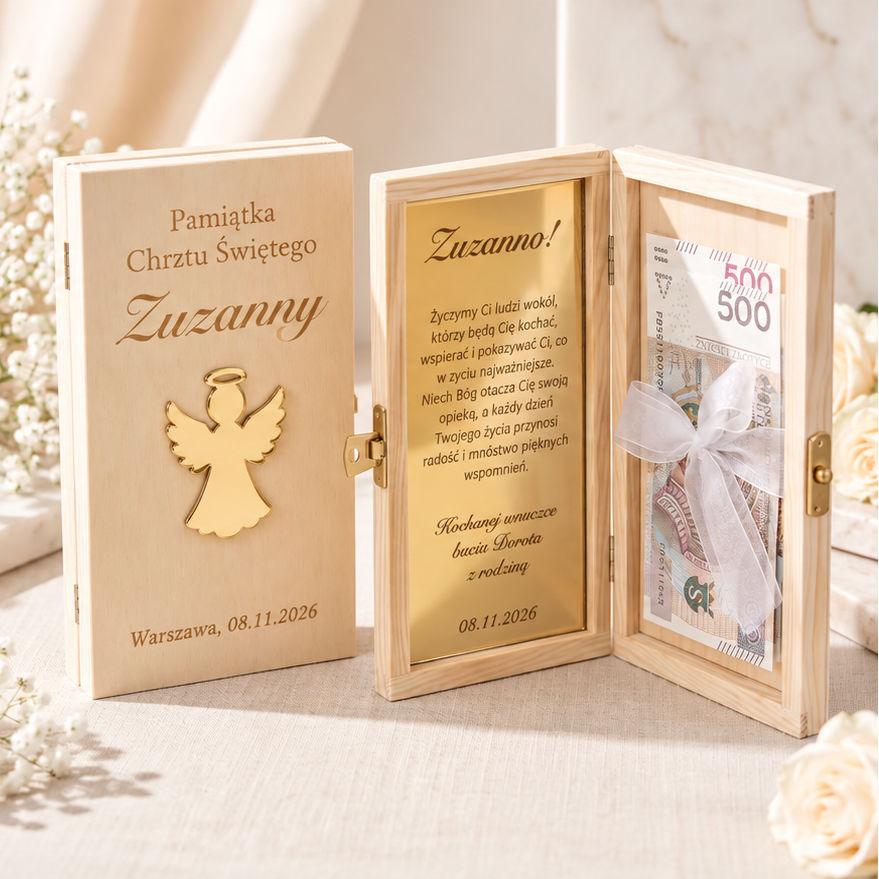Pudełko z życzeniami: Pamiątka Chrztu Świętego