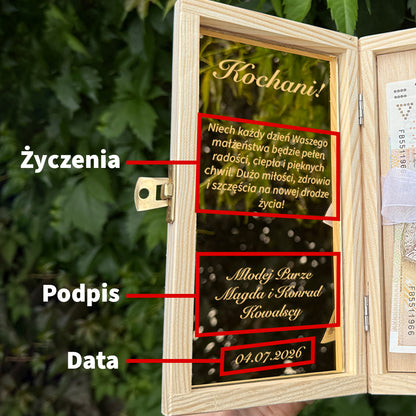 Pudełko z życzeniami: Pamiątka Weselna